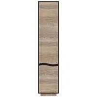 armoire de rangement 45x200cm chêne clair