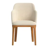chaise avec tissu fabriqué à la main couleur beige