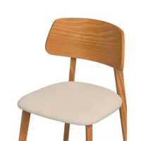 chaise en tissu recyclé couleur beige