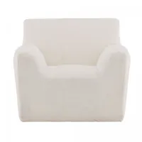 fauteuil blanc en tissu polaire