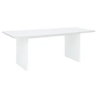 table de salle à manger en bois blanc 140x75cm