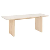 table basse en bois de sapin naturel 120x45cm