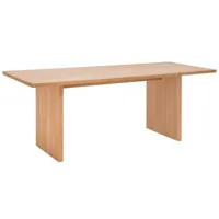 table de salle à manger en bois marron clair 200x75