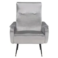 chaise d'appoint en bois d'eucalyptus, gris