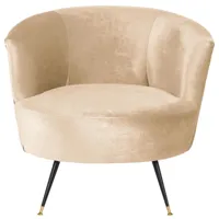 chaise d'appoint en bois d'eucalyptus, beige