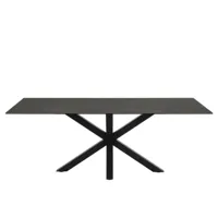 table de salle à manger rectangulaire en céramique l200