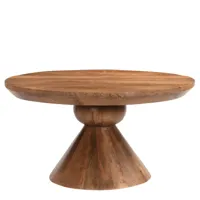 bombay-table basse ronde diam80 cm en bois de manguier massif