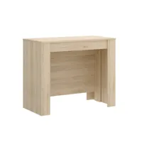 table à rallonge effet bois chêne  54/239x90