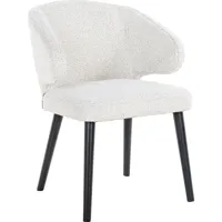 chaise polyester blanc h. assise 49 cm