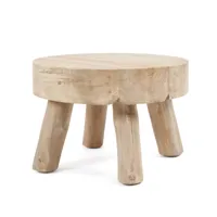 table d'appoint en bois de teak recyclé