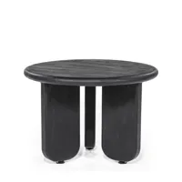 table basse en bois d60cm noir