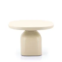 table basse en aluminium d60cm beige
