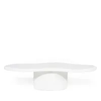 table basse organique blanc