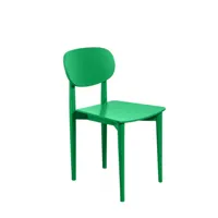 chaise en bois de hêtre massif vert