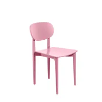 chaise en bois de hêtre massif rose