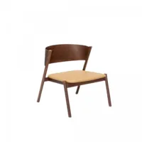 fauteuil scandinave en bois avec coussin naturel