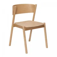 chaises de salle à manger en hêtre, placage de chêne et bois