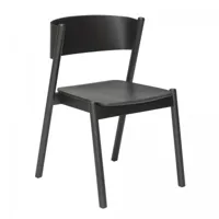 chaise en hêtre noir
