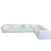 canapé d'angle modulable - déhoussable 5/6 places- coton lavé