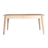 table à rallonge en bois de mindi blanc
