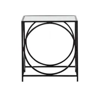 table basse en métal noir 42 cm