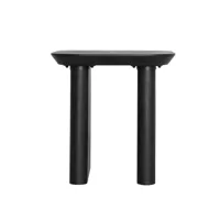 table basse en bois de sapin noir 58x58x61 cm