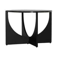 table basse en marbre noir 63x63x45 cm