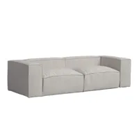 canapé 2 places avec tissu recyclé couleur gris