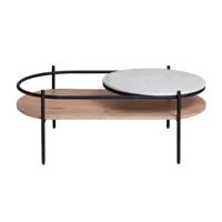 table basse en métal noir 111 cm