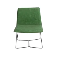 fauteuil en tissu vert 62 cm