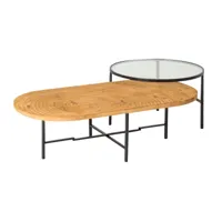 table basse en métal noir 90 cm