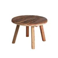 table basse en bois brut 60 cm