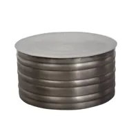 table basse en métal gris 75 cm