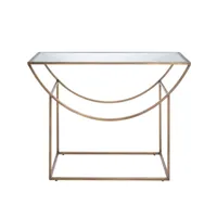 table console en métal doré 105 cm