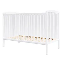 lit bébé évolutif en bois blanc - 120x60 cm