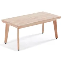 table basse relevable bois clair l120