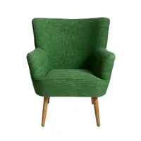 fauteuil en bois vert 68 cm
