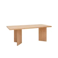 table de salle à manger en bois de sapin marron clair 160cm