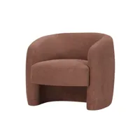 fauteuil en tissu - terracotta