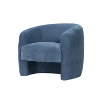 fauteuil en tissu - bleu foncé