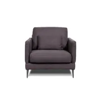 fauteuil 1 place tissu gris foncé