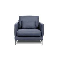 fauteuil 1 place tissu bleu