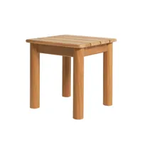 table d'appoint extérieure en bois d'iroko durable