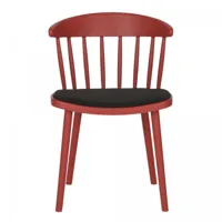 chaise de salle à manger néo rétro rouge