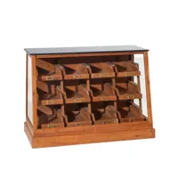 meuble bar en bois marron 135x65 cm