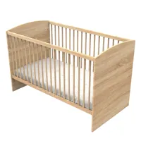 lit évolutif 140x70 - little big bed en bois décor chêne doré
