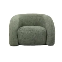 fauteuil en polyester vert 100x93x62 cm