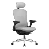 chaise de bureau fauteuil ergonomique réglable gris tourterelle