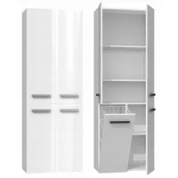 rory armoire de salle de bain design moderne dimensions 174x60x30 cm colonne de rangement