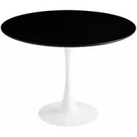 table ronde ibiza white ø120 c surface noire pied blanc - http://www.ventamueblesonline.es/img/co/2045.jpg